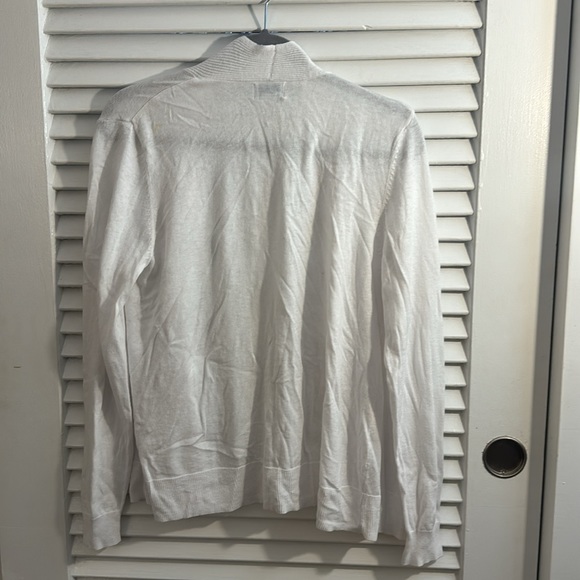 Like New Old Navy White Open Front - Large - Picture 4 of 5